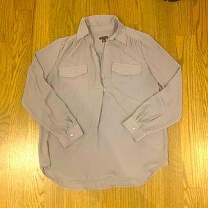Ann Taylor Camp Shirt, grey